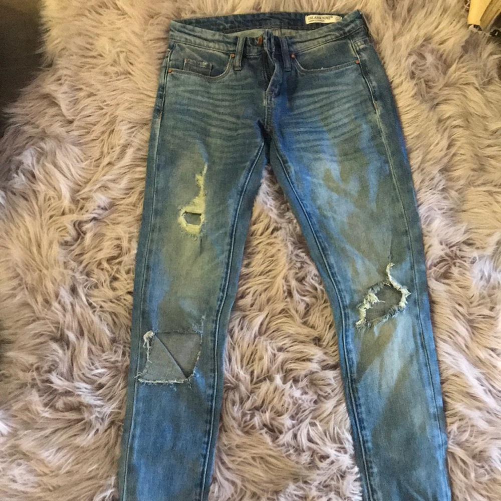 COPY - Blank nyc skinny classic distressed jeans